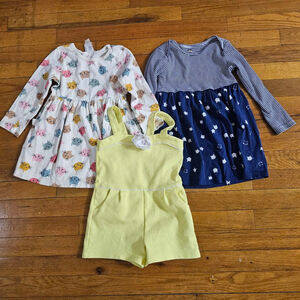 Bundle Of 3 Toddler Dresses Size 3 4 Tea Hanna Andersson Janie and Jack
